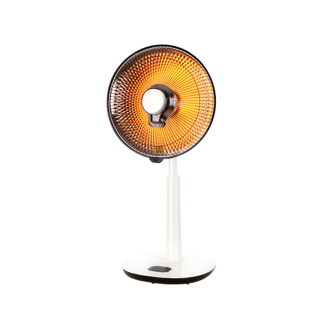 Parabol-Heizlüfter mit Fernbedienung und Timer 450/900W 36cm