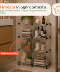 Libreria a Cubi Componibili 6 Ripiani Resistente ed Elegante