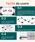 Kit Sovrapposizione Lavatrice e Asciugatrice con Cinghia di Fissaggio