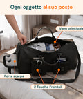 Borsa da Viaggio Oxford Impermeabile con Scomparto Scarpe e Multitasche
