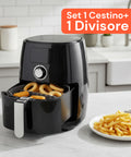Set Cestino e Divisorio in Silicone per Friggitrice ad Aria – Accessori Pieghevoli Ø22 cm