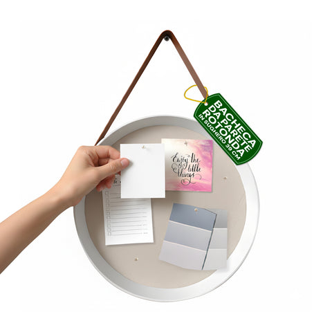 Pinnwand aus Kork für die Wand – Durchmesser 39 cm mit modernem Design
