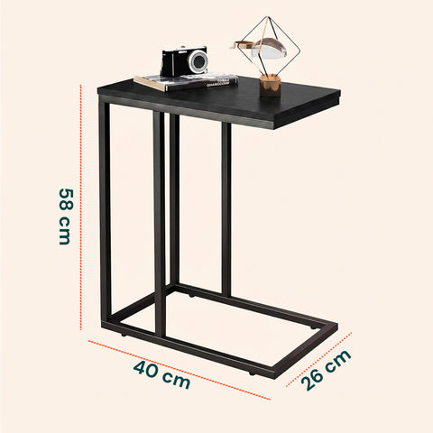 Tavolino da Salotto 40x26x58 cm – Struttura in Ferro con Ripiano in MDF