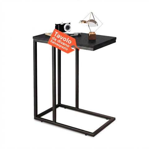 Tavolino da Salotto 40x26x58 cm – Struttura in Ferro con Ripiano in MDF