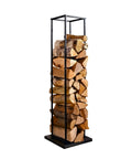 Scaffale Portalegna in Metallo – Supporto Salvaspazio 33×33×115 cm
