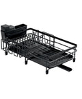 Scolapiatti Modulare Salvaspazio con Portaposate Estensibile 30/53 cm