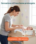 Salviettine Baby 72 / 864 pz – Morbide a Nido d’Ape Fragranza Latte d' Avena e Riso, Aloe o Crema al Talco