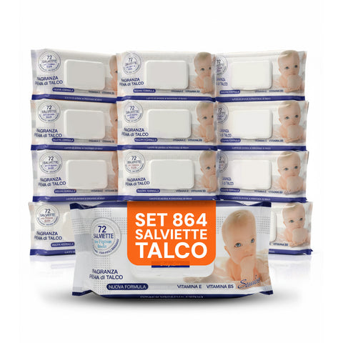 Babytücher 72 / 864 St. – Weich, Wabenstruktur, Duft nach Hafer- & Reismilch, Aloe oder Talkcreme