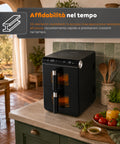 Friggitrice ad Aria 11 Litri Doppio Cestello 2800W con 13 Programmi e Touch Control e Accessori