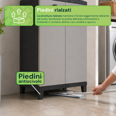 Armadio rifiuti salvaspazio per casa e balcone