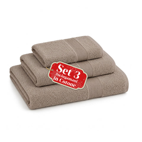 3er-Set Handtücher aus 100 % Baumwolle – 3-teiliges Badetuch-Set mit Badetuch 90x140, Handtuch 60x100 und Gästehandtuch 40x60 cm, weich und saugfähig, 6 Farben