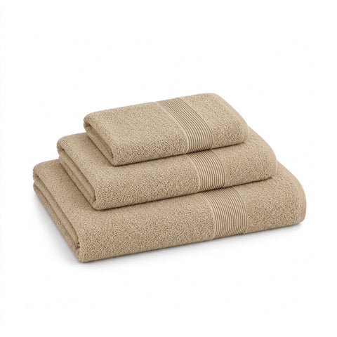 3er-Set Handtücher aus 100 % Baumwolle – 3-teiliges Badetuch-Set mit Badetuch 90x140, Handtuch 60x100 und Gästehandtuch 40x60 cm, weich und saugfähig, 6 Farben
