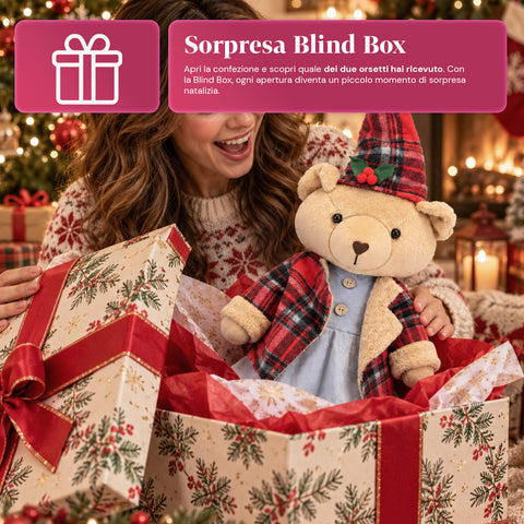 Dekorativer Weihnachtsbär 85 cm, Plüschtier als Wohnaccessoire mit Schottenmütze und -kleidung, stabile Basis, rotes oder braunes Tartanmuster