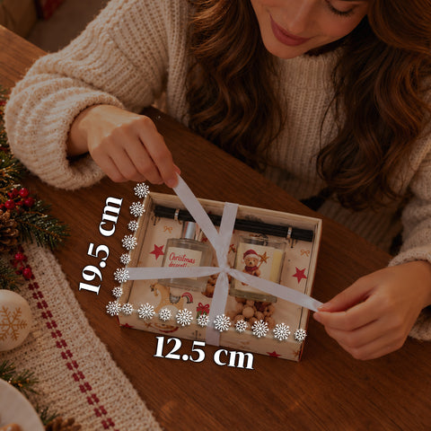 Duftset für Räume mit Stäbchendiffusor und Duftkerze, weihnachtliche Düfte, Weihnachtsgeschenkset