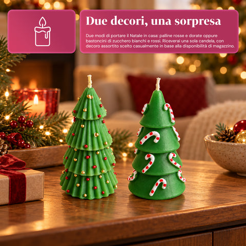 Weihnachtsbaumkerze, 14 cm, geruchlos, aus Paraffin, sortiertes Dekor