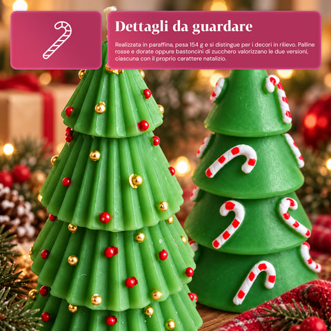 Weihnachtsbaumkerze, 14 cm, geruchlos, aus Paraffin, sortiertes Dekor