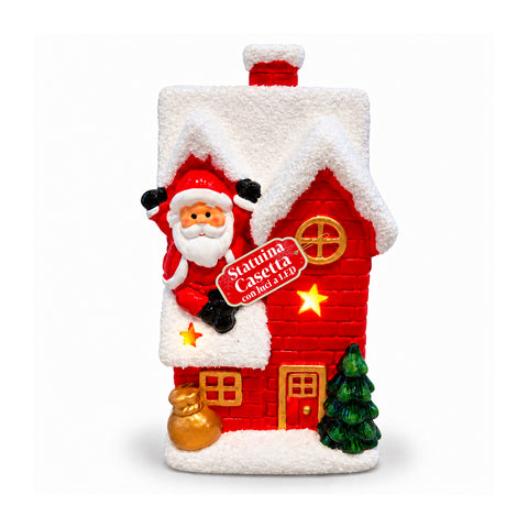 Leuchtende Weihnachts-Keramikfigur 26 cm mit LED, 10 Motive