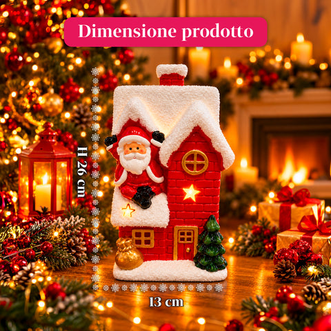 Leuchtende Weihnachts-Keramikfigur 26 cm mit LED, 10 Motive