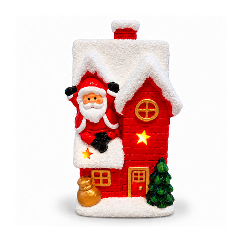 Leuchtende Weihnachts-Keramikfigur 26 cm mit LED, 10 Motive