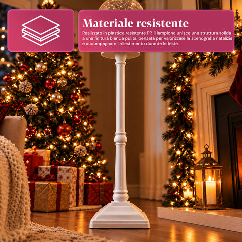 Weihnachtslaterne mit Schneegestöber, Musik und LED-Leuchten – 4 Varianten