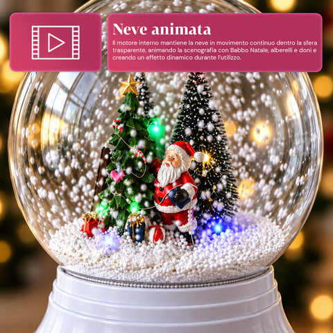 Weihnachtslaterne mit Schneegestöber, Musik und LED-Leuchten – 4 Varianten