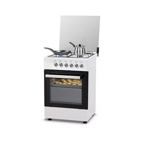 60 cm Kochfeld mit 4 Brennern und 1900W Elektrobackofen – Klassisch und Leistungsstark