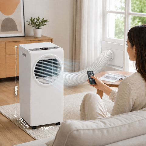Condizionatore Portatile 9000 BTU 3 in 1 in ABS con Telecomando (Classe A R290), 950W + Timer