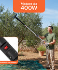 Scuotitore per Olive con Motore 400W e Rastrello in ABS Antibloccaggio