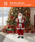 Decoro Natalizio Babbo Natale – Stile Classico Perfetto per Ingresso Soggiorno