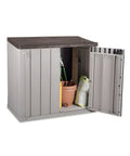Shed Portattrezzi da Esterno in Plastica Riciclata Resistente UV