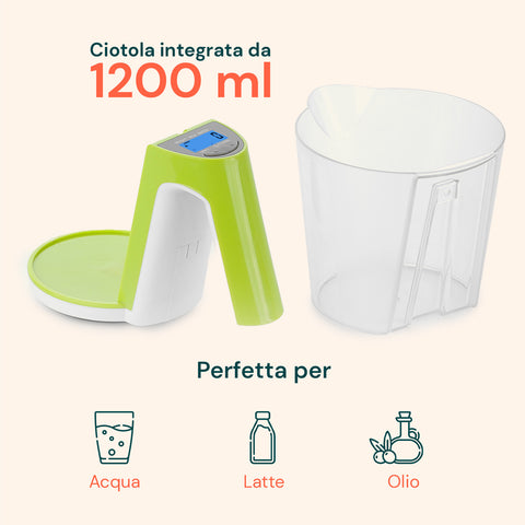 Bilancia da Cucina con Manico, Display LCD e Spegnimento Automatico