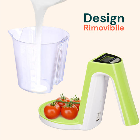 Bilancia da Cucina con Manico, Display LCD e Spegnimento Automatico