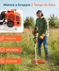 Decespugliatore a Scoppio 4 in 1 con Tagliasiepi, Motosega e Troncarami 52cc