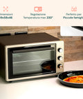 Mini Forno Elettrico 32L 1420W con Termostato Regolabile fino a 230°C