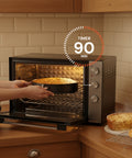 Forno Elettrico Ventilato 70L Multifunzione 2500W – Doppia Resistenza e Timer 90 Min