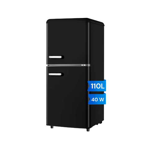 Frigorifero Doppia Porta Retro 110l Nero