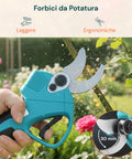 Kit 3 in 1 Potatura con Forbice, Motosega e Asta Telescopica a Batteria 88V