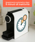 Macchina caffè con contenitore raccoglicapsule fino a 7 pezzi e cassetto raccogligocce removibile per pulizia facile