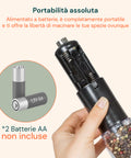 Macinaspezie Cordless A Batteria Con Luce Led