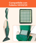 Filtro Igienico VK130 VK131 Compatibile Folletto – Ricambio in Busta