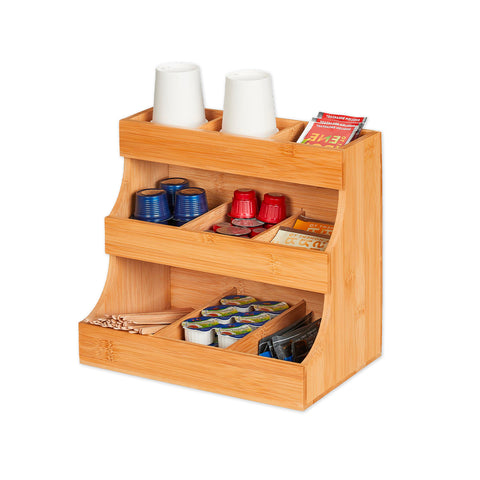 Multifunktionaler Bambus-Organizer – 9 Fächer mit stabilem Design