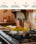 Padella Svasata Alta in Alluminio con Manico Inox – Vari Formati