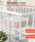 Organizer Verticale Pensile Multiuso da Porta a 6 Ripiani per Bagno o Cucina
