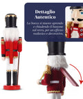 Set 2 Schiaccianoci in Legno – Stile Inglese e Scozzese Dipinti a Mano