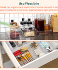 Set Organizer da Cassetti Multiuso 25 Pezzi – Trasparenti e Facili da Pulire