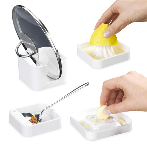 4-in-1 Küchenset für Lebensmittel, weiß