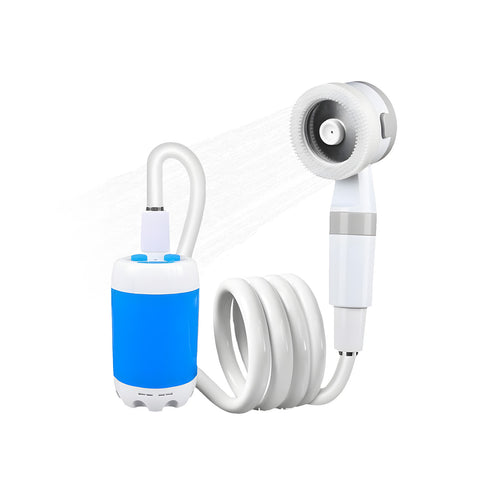 Tragbare Campingdusche 5200 mAh – 120 Min. Laufzeit und USB-Aufladung