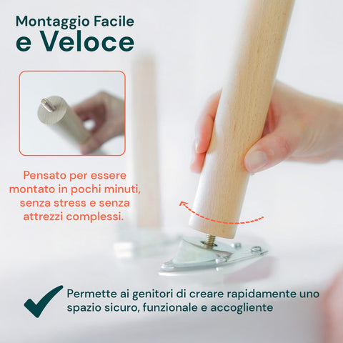 Set Scandi per Cameretta – Tavolo e 2 Sedie in Legno Bianco per Bambini