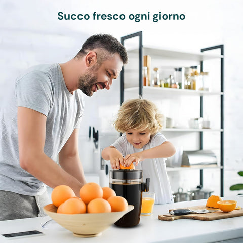 Spremiagrumi per succo fresco ogni giorno, perfetto per famiglia con bambini per colazioni ricche di vitamine e gusto naturale