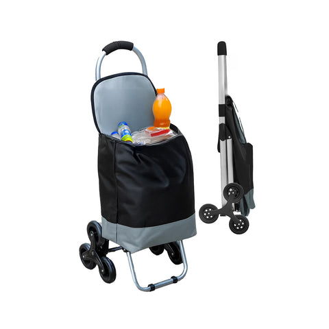 Einkaufstrolley 3 Räder Wasserdichtes PVC-Gewebe Zweifarbig